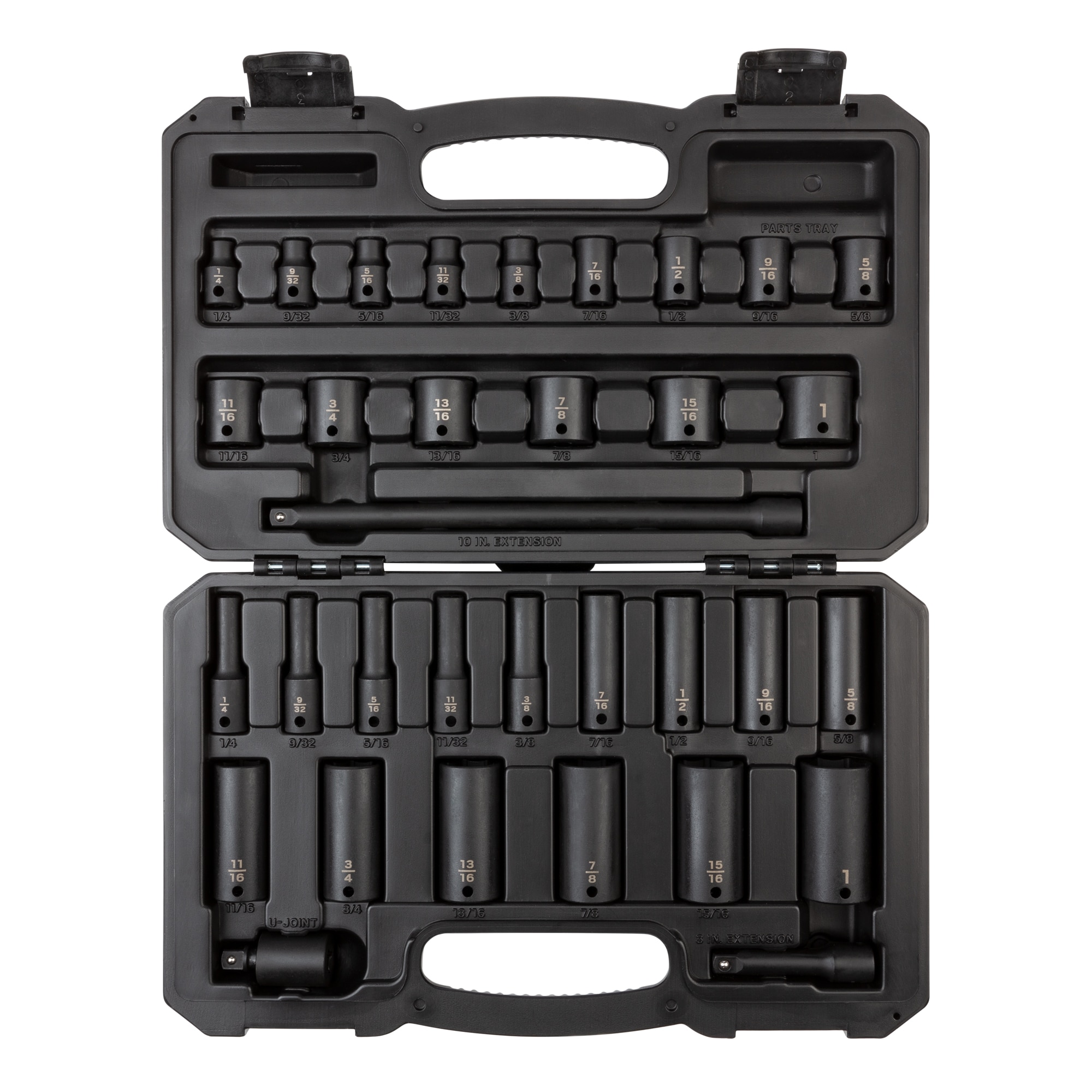 33 -Piece Standard (SAE) 3/8-in Drive Set 6-point Impact Socket Set