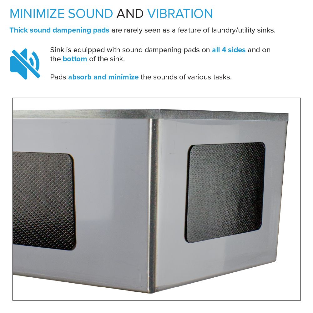 22.1-in x 24-in 1 -Basin Matte Black Freestanding Laundry sink with Faucet - Image 10