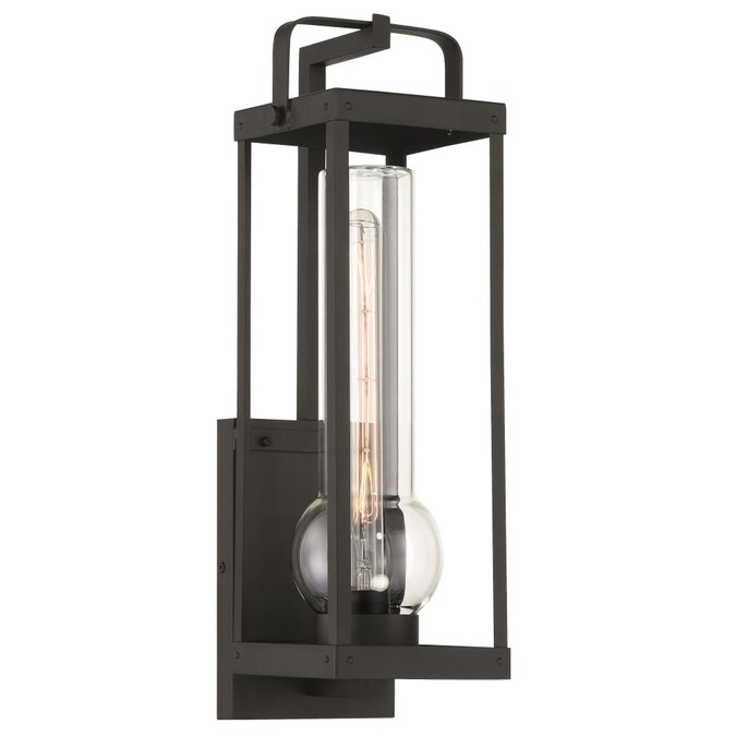Minka Lavery Sullivans Landing 1-Light 20-in H Matte Black Outdoor Wall Light