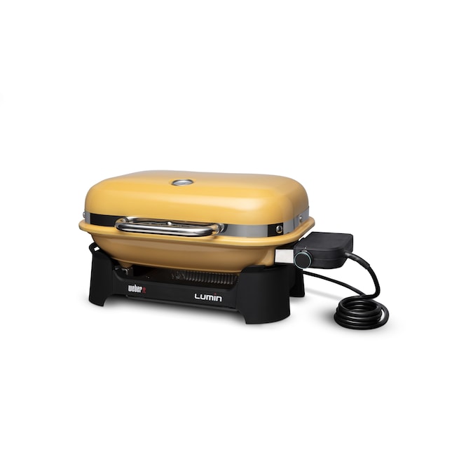 Weber Lumin 1560-Watt Yellow Electric Grill