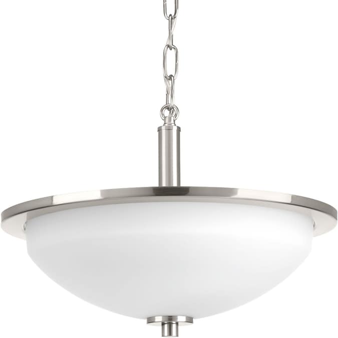 Progress Lighting Replay 2-Light Brushed Nickel Semi Flush Mount Light - Image 3
