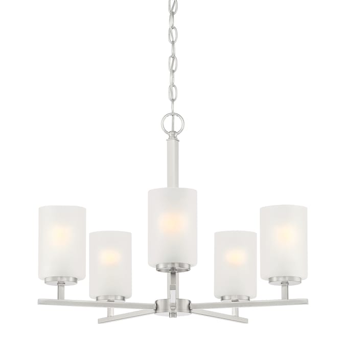 Designers Fountain Carmine 5-Light Brushed Nickel Modern/Contemporary Dry rated Chandelier