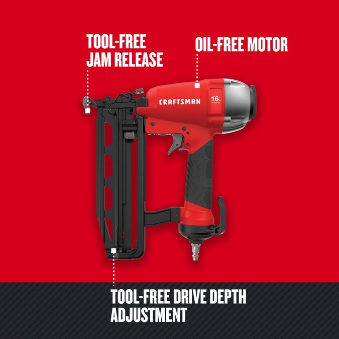 CRAFTSMAN 2-1/2-in 16-Gauge Pneumatic Finish Nailer - Image 3