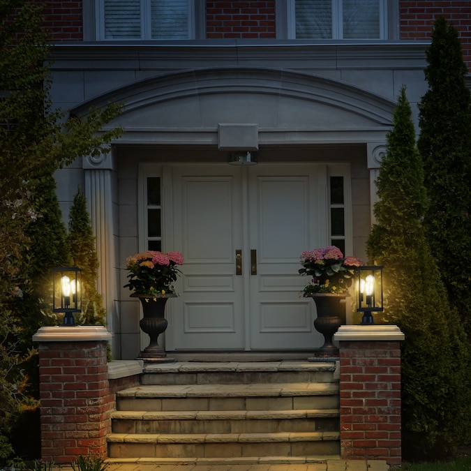 Design House Mayfield 17.75-in Black Modern/Contemporary Outdoor Light Post Lantern - Image 2