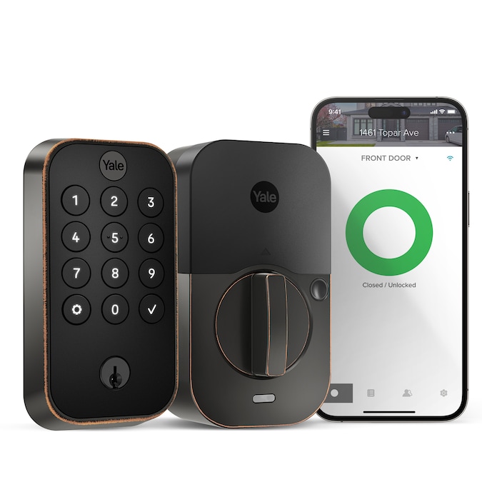 Yale Assure Lock 2 Oil Rubbed Bronze Smart Lock Electronic Deadbolt with Wifi Bluetooth Keypad