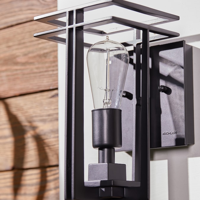 Kichler Tremillo 1-Light 11.75-in H Black Outdoor Wall Light - Image 2