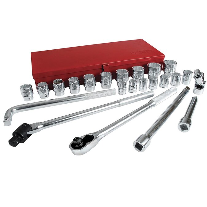 URREA 3/4-in Drive Standard (SAE) Intermediate Socket Set (24-Pieces)