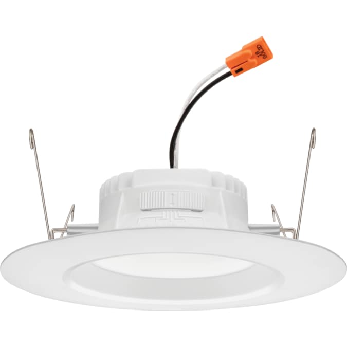 Juno RetroBasics Matte 5-in or 6-in 650-Lumen Switchable White Round Dimmable LED Canned Shower Recessed Downlight (6-Pack) - Image 6