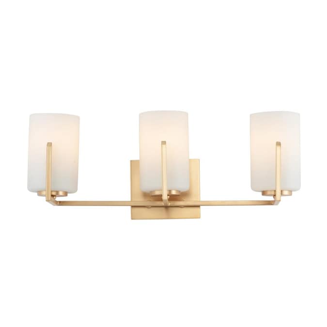 Maxim Lighting Dart 21.25-in 3-Light Satin Brass Transitional Vanity Light