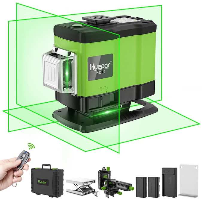 Huepar 200-ft Green Self-Leveling Cross-line Laser Level