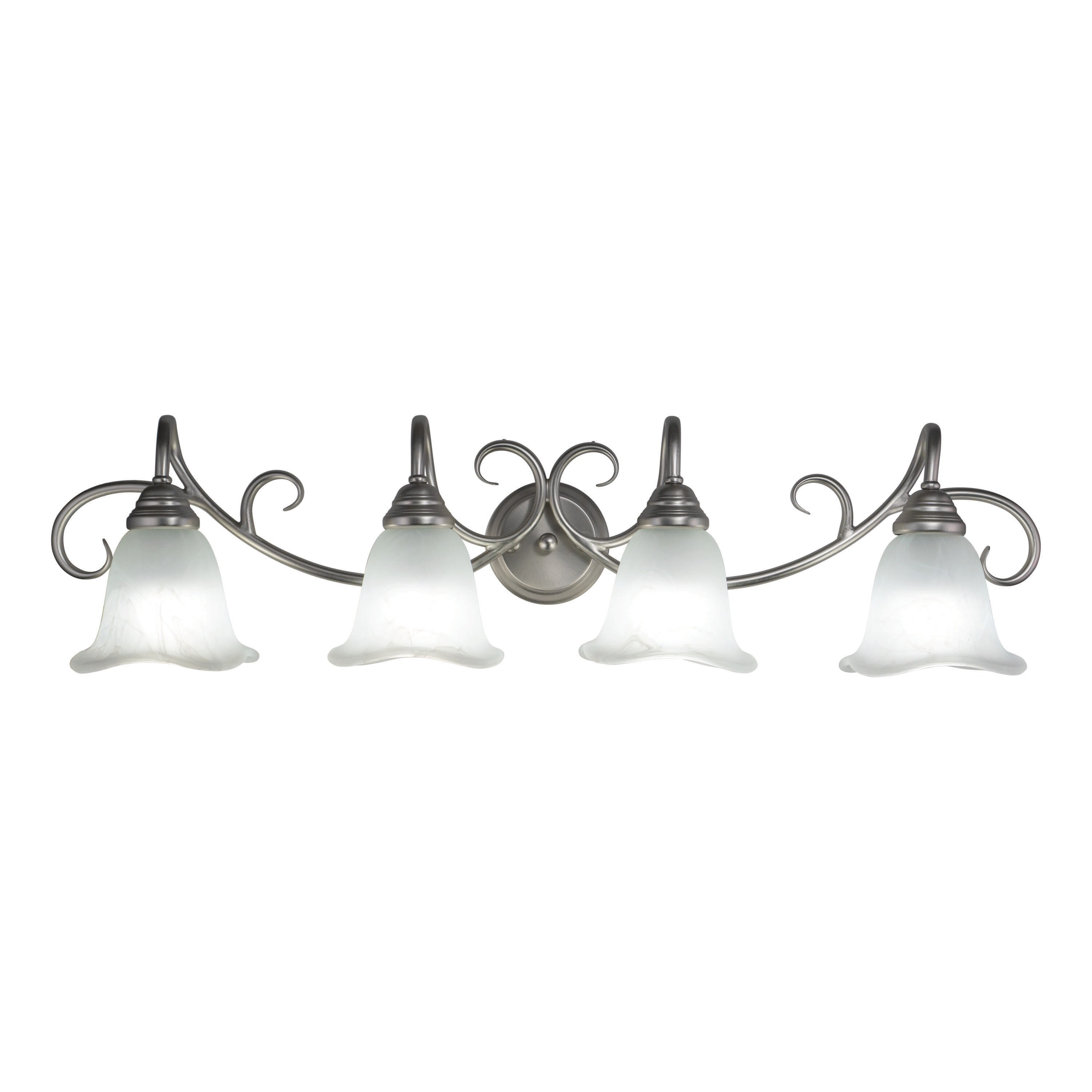 Bella 37.5-in 4 -Light Brushed Nickel Traditional Vanity light