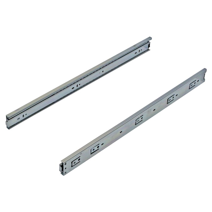 CSH 14-in Side Mount 100-lb Load Capacity Silver Drawer Slide (10-Pieces)