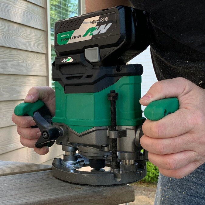 Metabo HPT 1/4-in and 1/2-in 2-HP Variable Brushless Plunge Cordless Router (Bare Tool) - Image 7