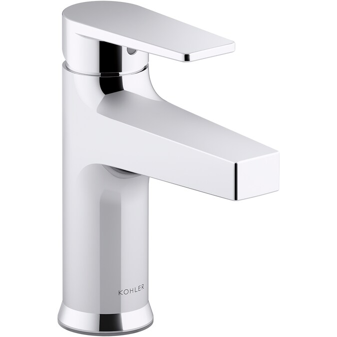 ER Taut Polished Chrome Single Hole 1-Handle WaterSense Bathroom Sink Faucet with Drain