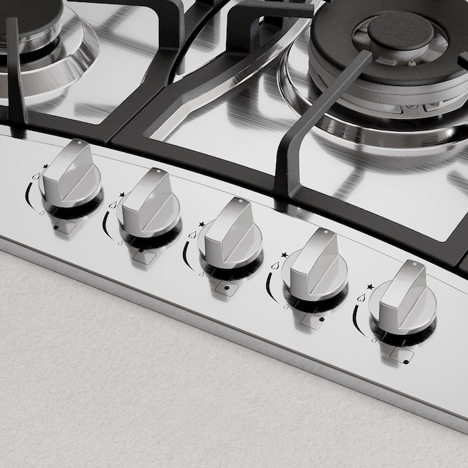 Empava 30-in 5 Burners Stainless Steel Gas Cooktop - Image 7