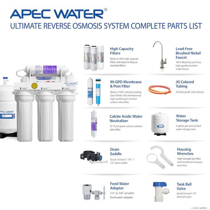 APEC Water ULTIMATE Mechanical Filtration Reverse Osmosis Filtration System - Image 7