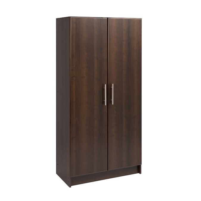 Prepac Elite 32-in W x 65-in H Wood Composite Espresso Freestanding Utility Storage Cabinet