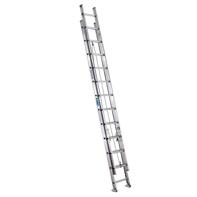 Werner D1200-2 24-ft Aluminum Type 2-225-lb Load Capacity Extension Ladder