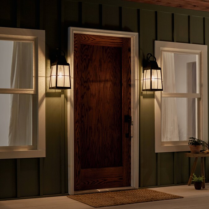 Kichler Tolerand 1-Light 20.25-in H Black Outdoor Wall Light - Image 3