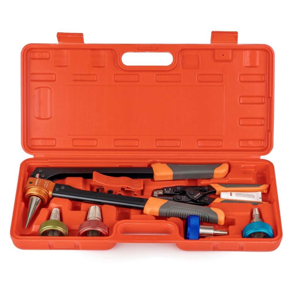 Auto-Rotation PEX Expanding Tool Kit for 3/8.1/2.3/4 and 1-in ProPEX