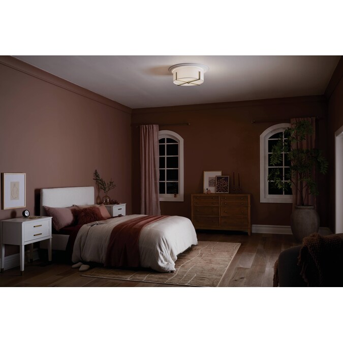 Kichler Malen 4-Light Gold Flush Mount Light - Image 8