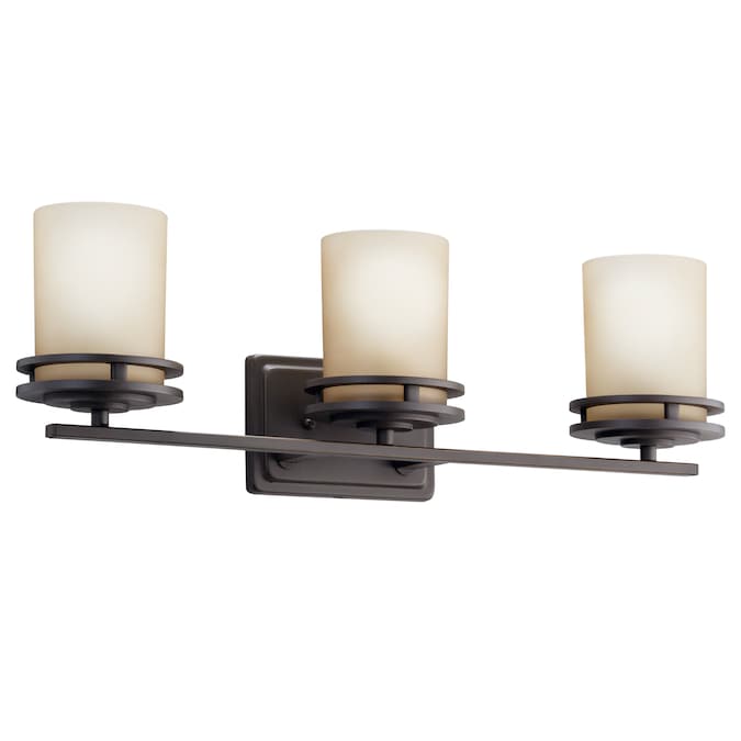 Kichler Hendrik 24-in 3-Light Antique Bronze Modern/Contemporary Vanity Light