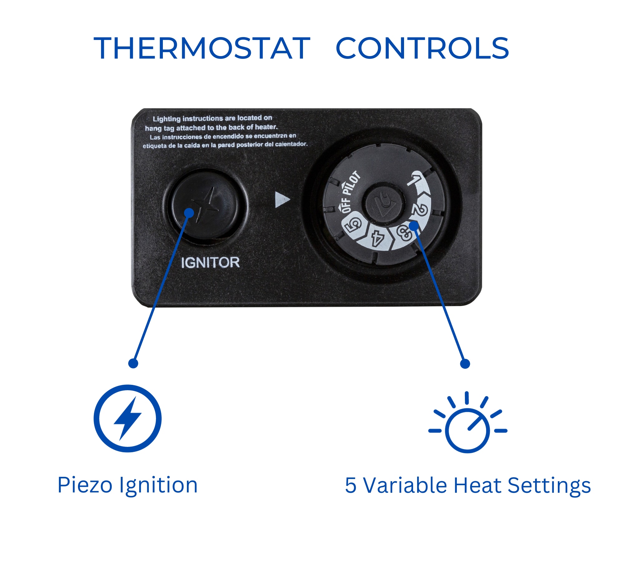 20000 -BTU Wall or floor -Mount Indoor Natural gas Vent-Free Convection Heater - Image 4