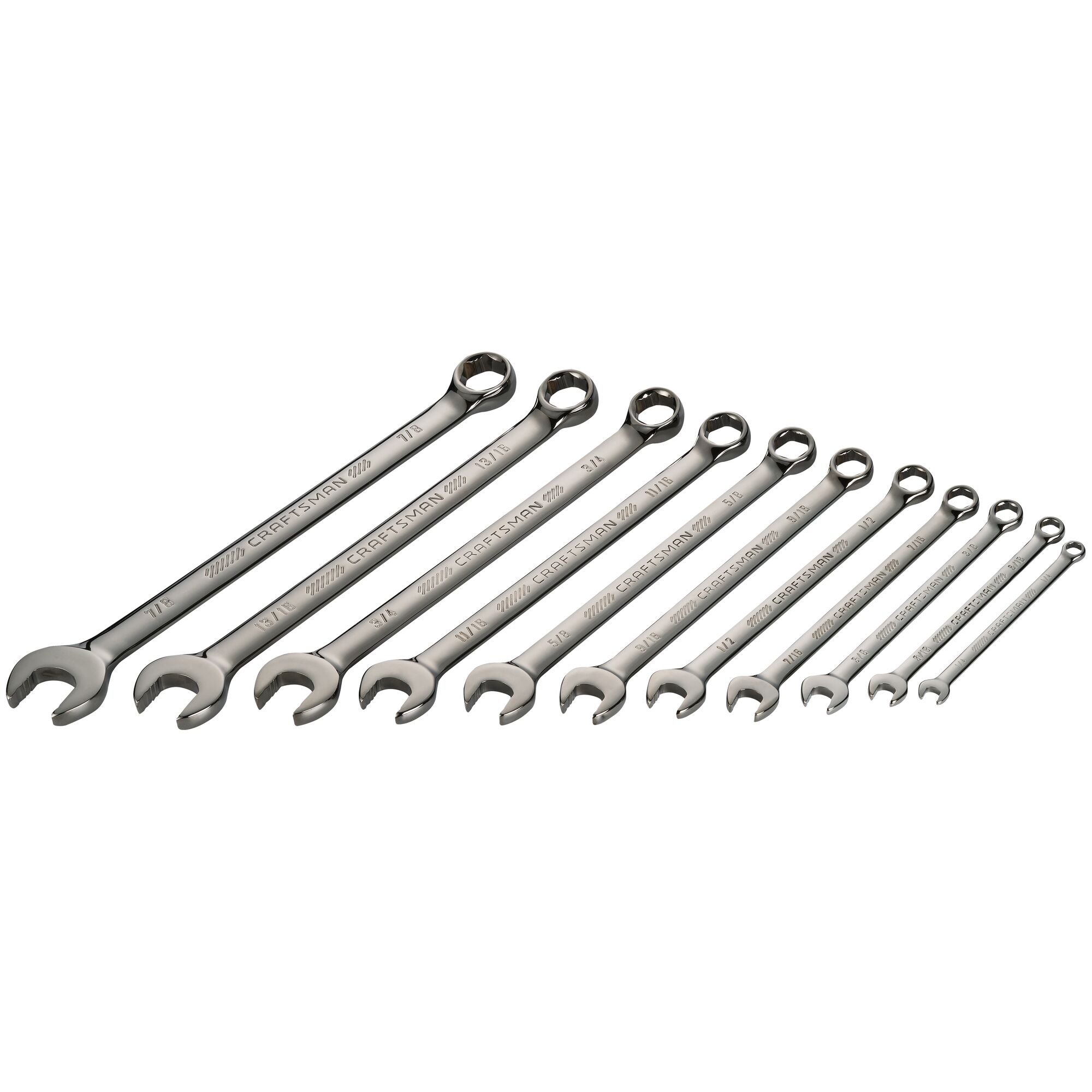 OVERDRIVE 11 -Piece Set 6-point Standard (SAE) Standard Combination Wrench Includes Hard Case