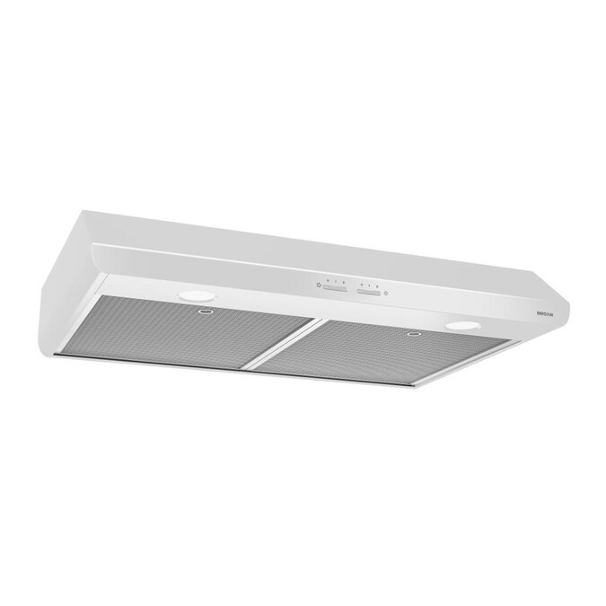 Broan Sahale BKSH1 30-in 300-CFM Convertible White Under Cabinet Range Hoods Undercabinet Mount