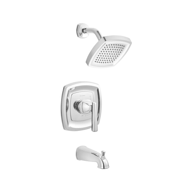 American Standard Edgemere Polished Chrome 1-handle Single Function Round Shower Faucet - Image 2