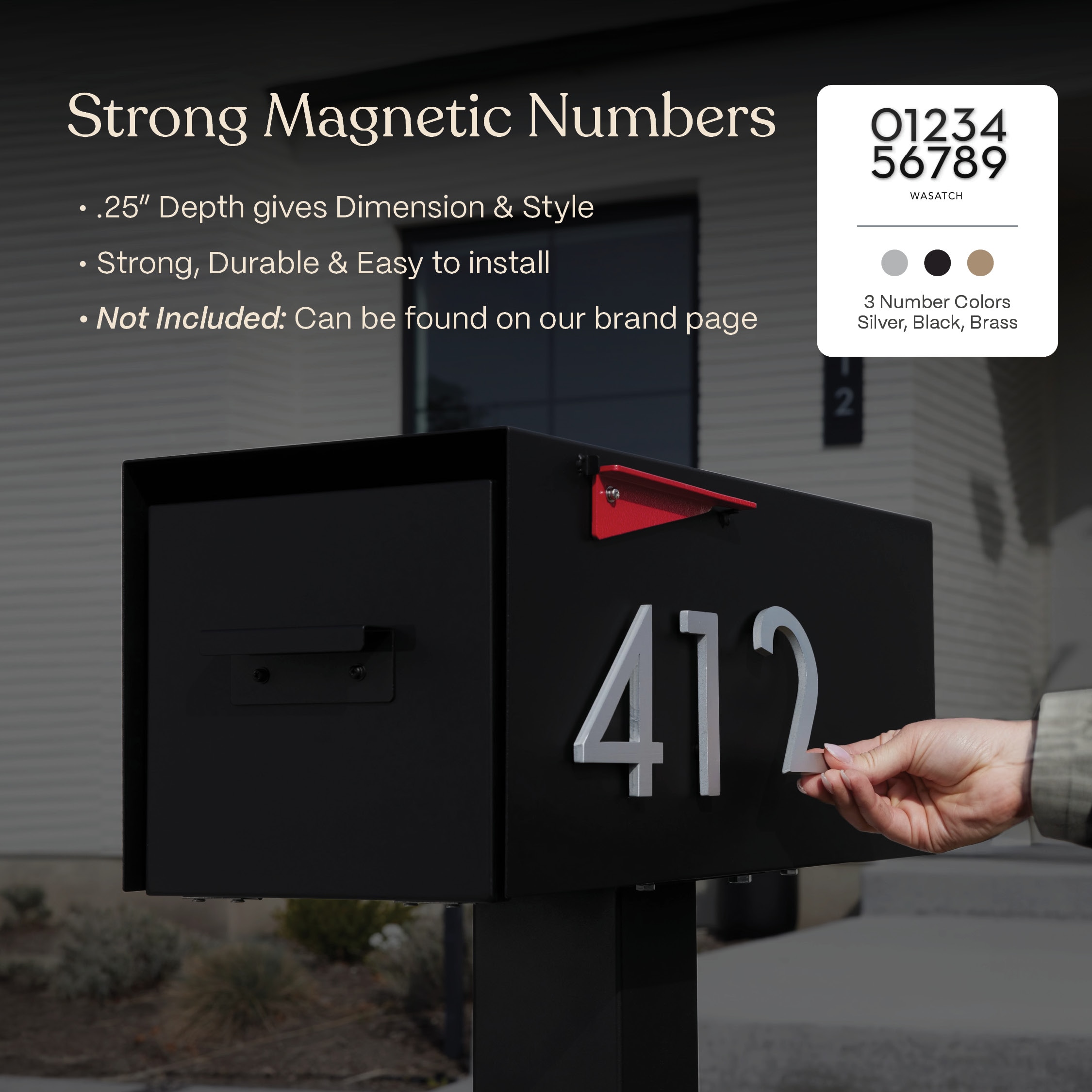 Post-Mounted Mailboxes 4 x 4 Brown Steel - Image 12