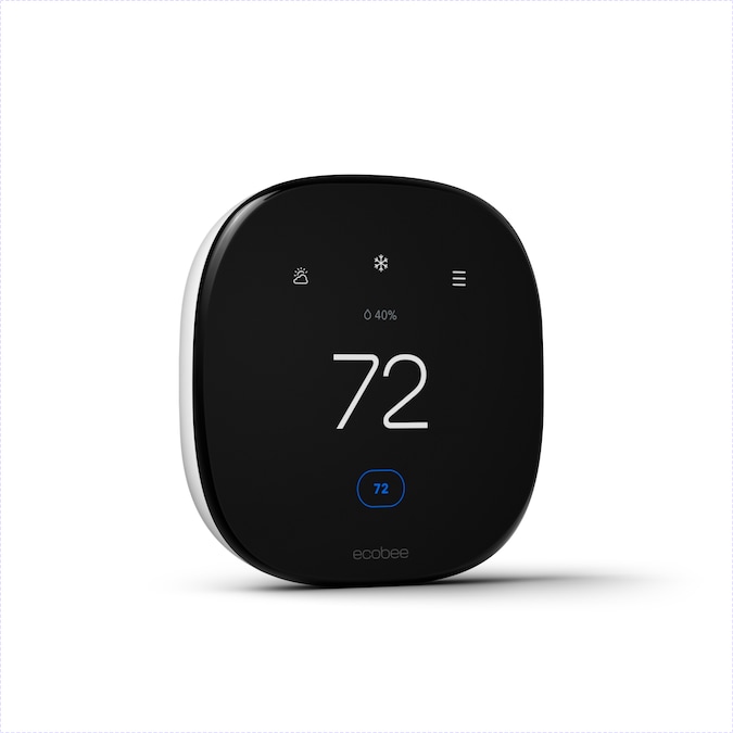 ecobee Enhanced Black Smart Thermostat with Wi-Fi Compatibility