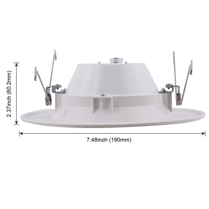 Green Watt White 5-in or 6-in 1200-Lumen Warm White Round Dimmable LED Canned Recessed Downlight (8-Pack) - Image 3
