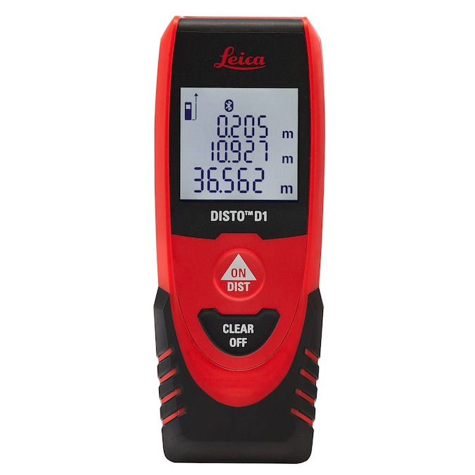 Leica Geosystems 120-ft Indoor Red Laser Distance Measurer with Backlit Display and Bluetooth Compatibility
