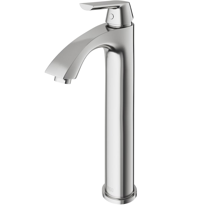 VIGO Linus Brushed Nickel Vessel 1-Handle WaterSense Bathroom Sink Faucet