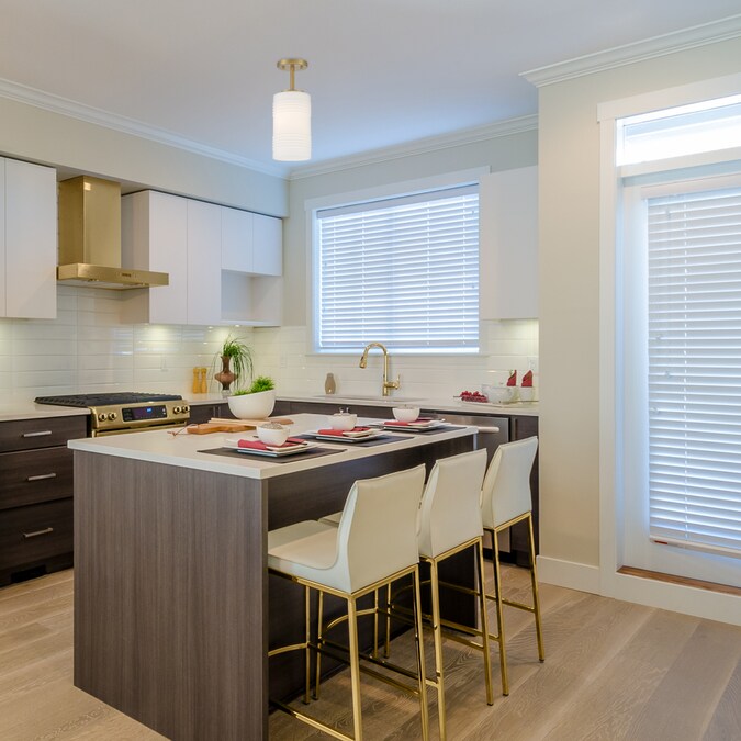 Designers Fountain Leavenworthy 1-Light 6-in Brushed Gold Semi mount light