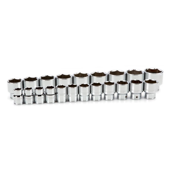 TEKTON 3/4-in Drive Standard (SAE) Shallow Socket Set (21-Pieces)