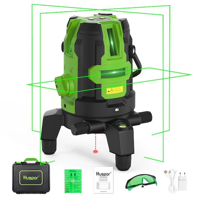 Huepar 197-ft Green Self-Leveling Cross-line Laser Level