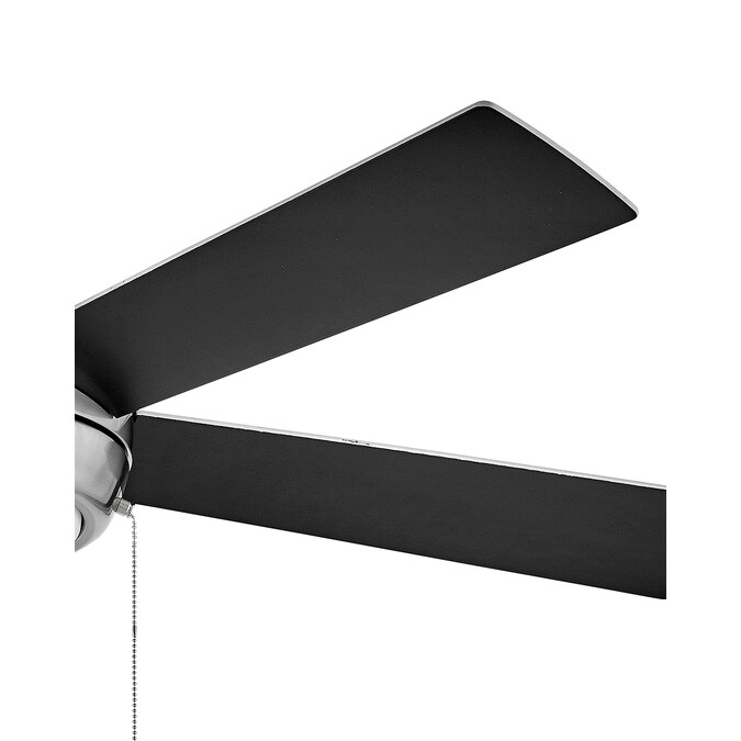 Hinkley Croft 52-in Brushed Nickel with Matte Black, Silver Blades Integrated LED Indoor Smart Ceiling Fan with Light (5-Blade) - Image 11