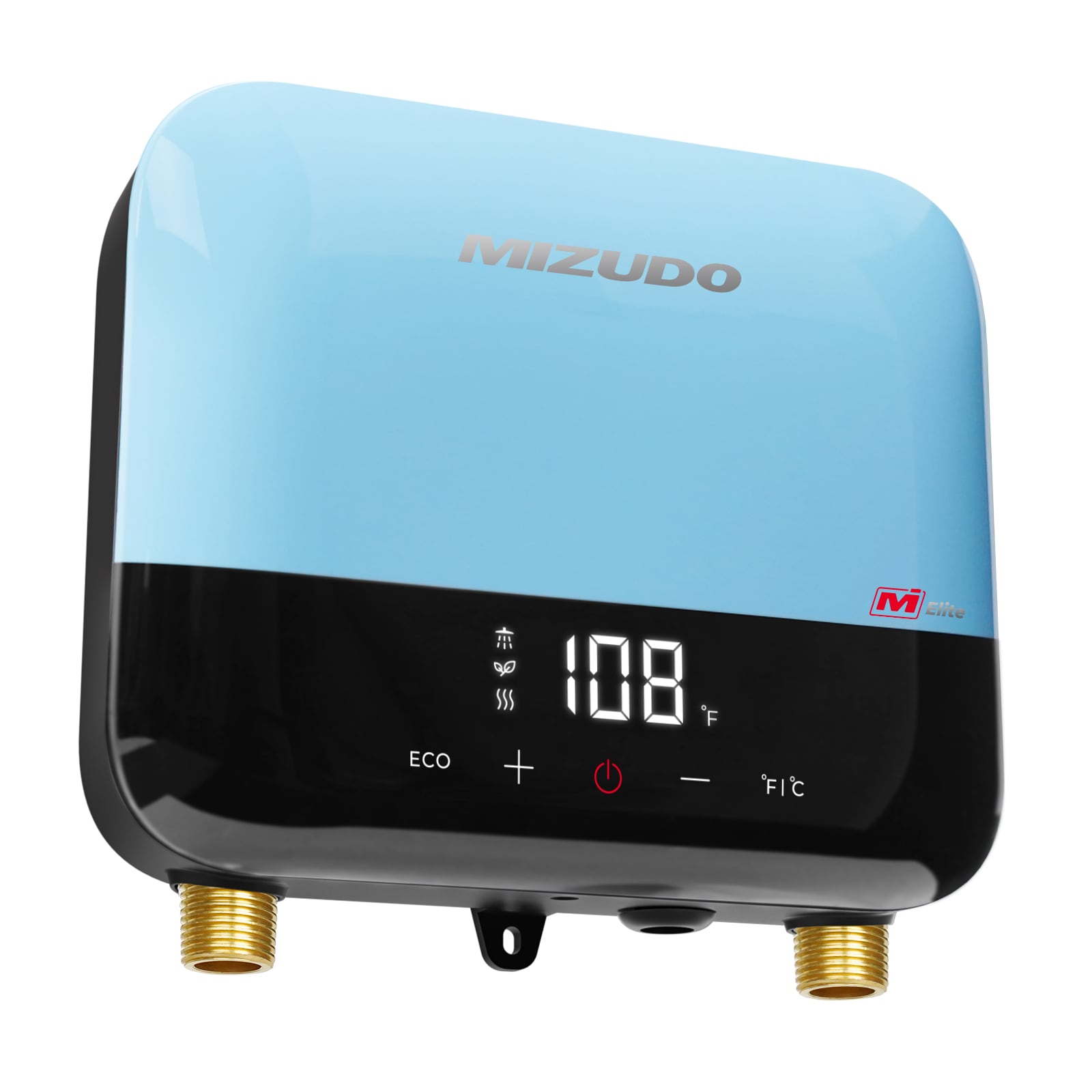 3.5KW Electric Tankless Water Heater, 120V, Point of Use, Extra Small Size, Breakers 1 x 30 AMP, Cable 1 x 10 AWG, Blue