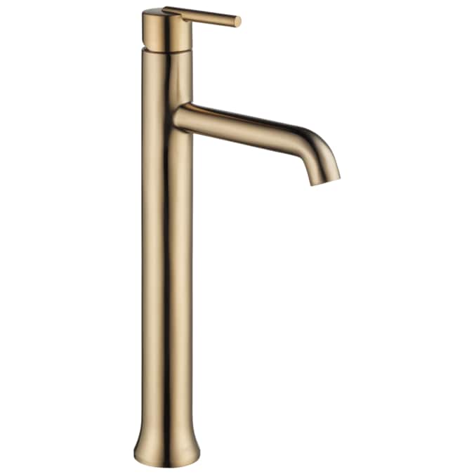Delta Trinsic Champagne Bronze Vessel 1-Handle WaterSense Bathroom Sink Faucet