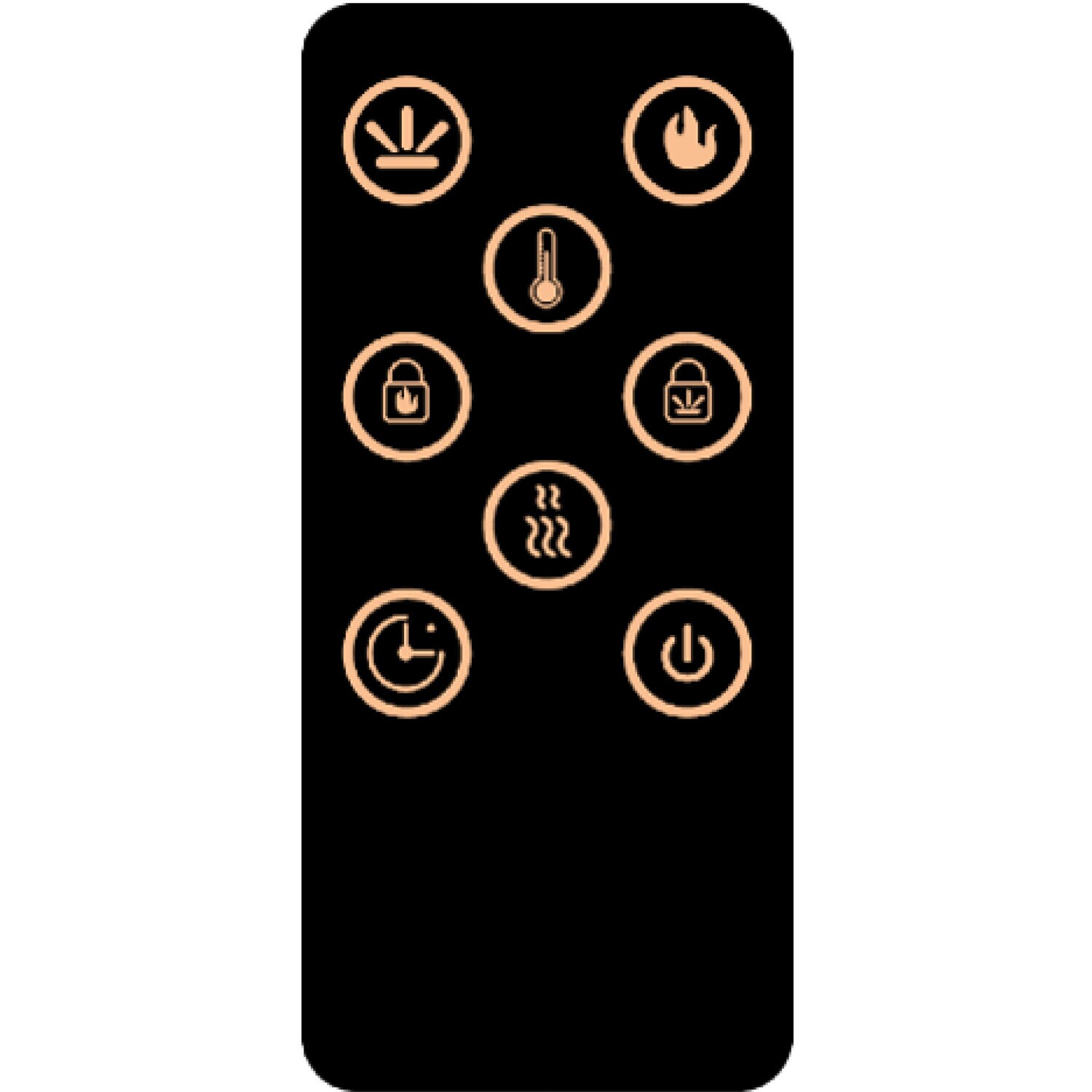 33.9-in W Walnut Free standing Fan-forced Flat wall Electric Fireplace with Remote Control Included - Image 9