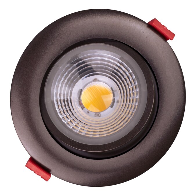 Nicor Lighting DGD4 Oil-Rubbed Bronze 983-Lumen Soft White Round Dimmable LED Canless Recessed Downlight - Image 7