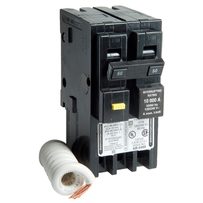 Square D Homeline 50-amp 2-Pole GFCI Circuit Breaker - Image 6