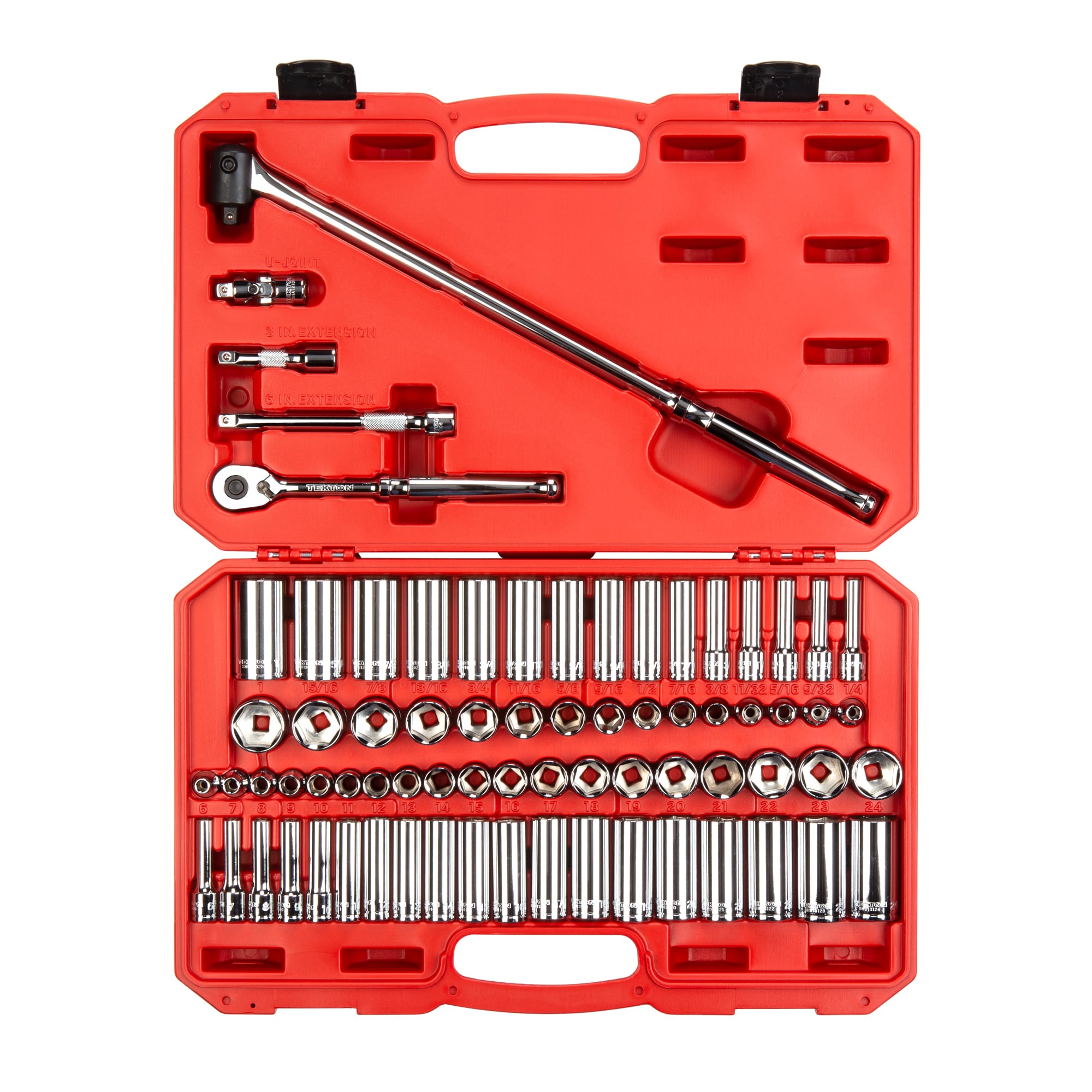 74-Piece Standard (SAE) and Metric 3/8-in Drive 6-point Intermediate Socket Set