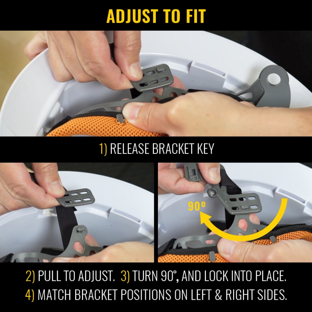 Hard Hat, KONSTRUCT Series, Full-Brim, Class G, Rechargeable Headlamp - Image 5