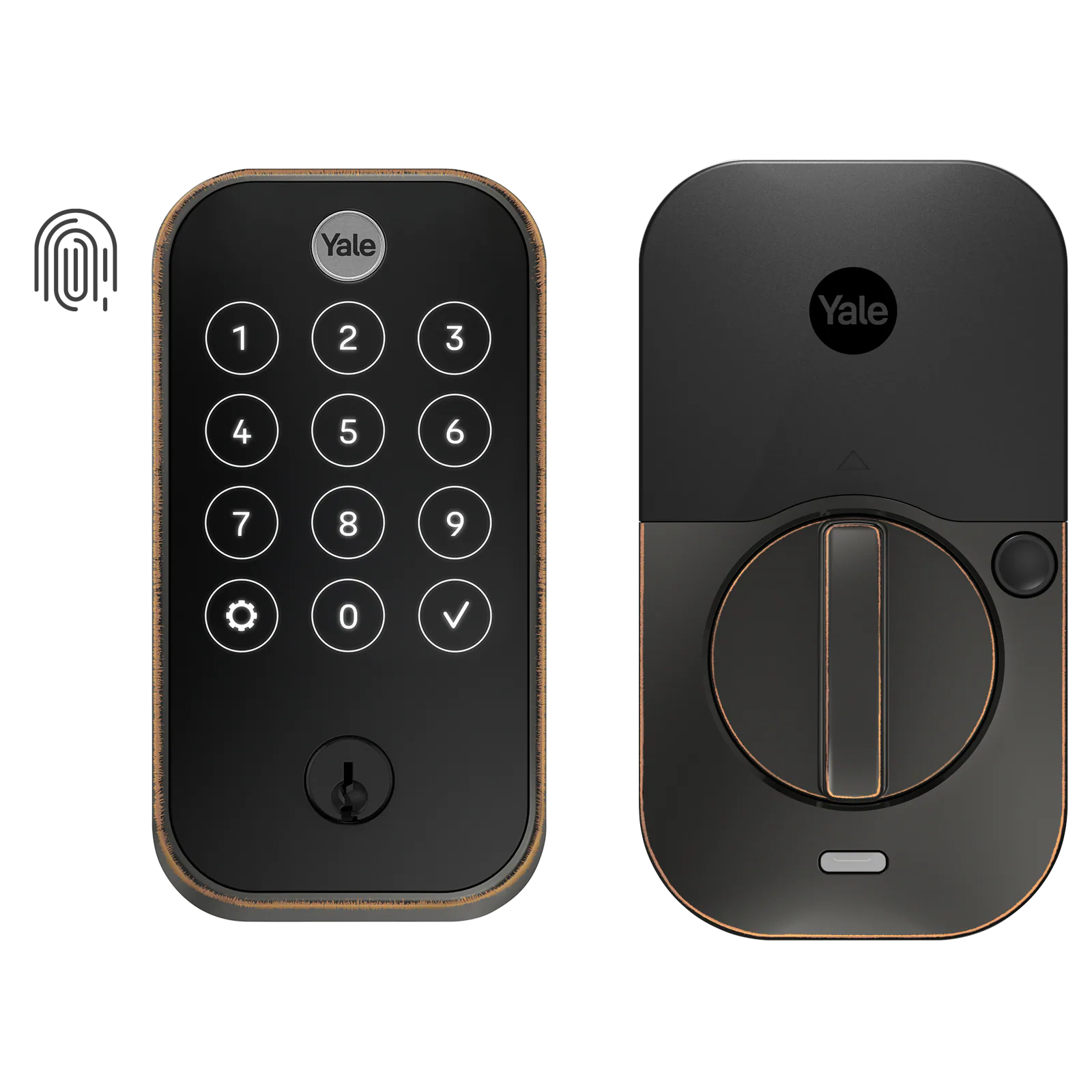 Assure Lock 2 Oil Rubbed Bronze Smart Lock Electronic Deadbolt Bluetooth Fingerprint Touchscreen Keypad