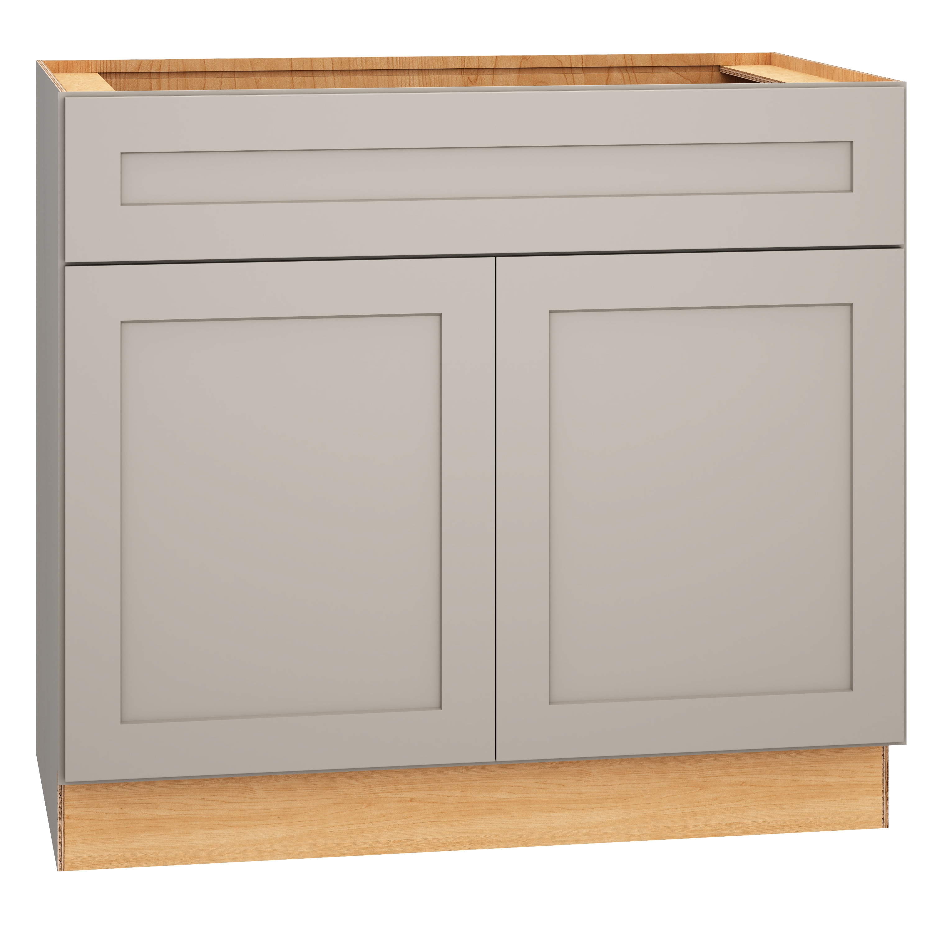 Jamestown 36-in Cloud Gray Bathroom Vanity Base Cabinet without Top