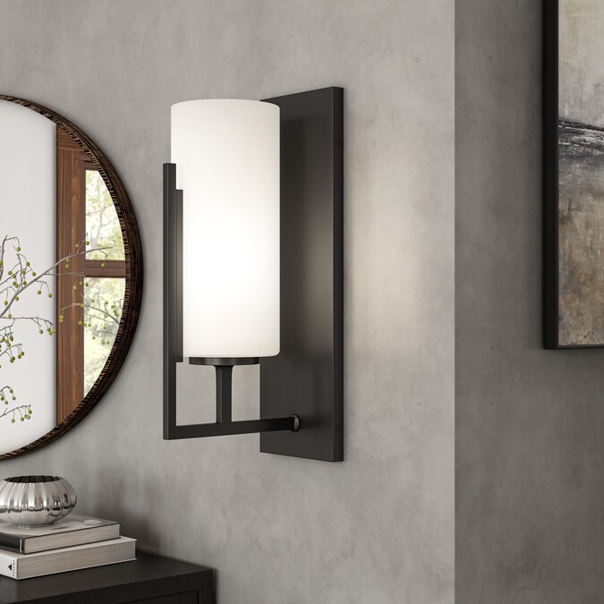Designers Fountain Cambria 4.5-in 1-Light Matte Black Modern/Contemporary Vanity Light