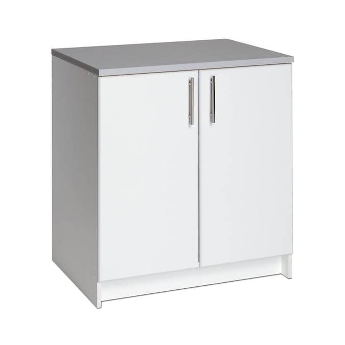 Prepac Elite 32-in W x 36-in H Wood Composite White Freestanding Utility Storage Cabinet